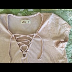 Lace Up Hollister Shirt